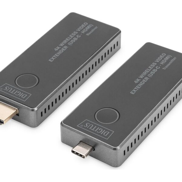 Digitus | 4K Wireless Video Extender, 30 m (USB-C - HDMI) | DS-55324 | Black/Silver