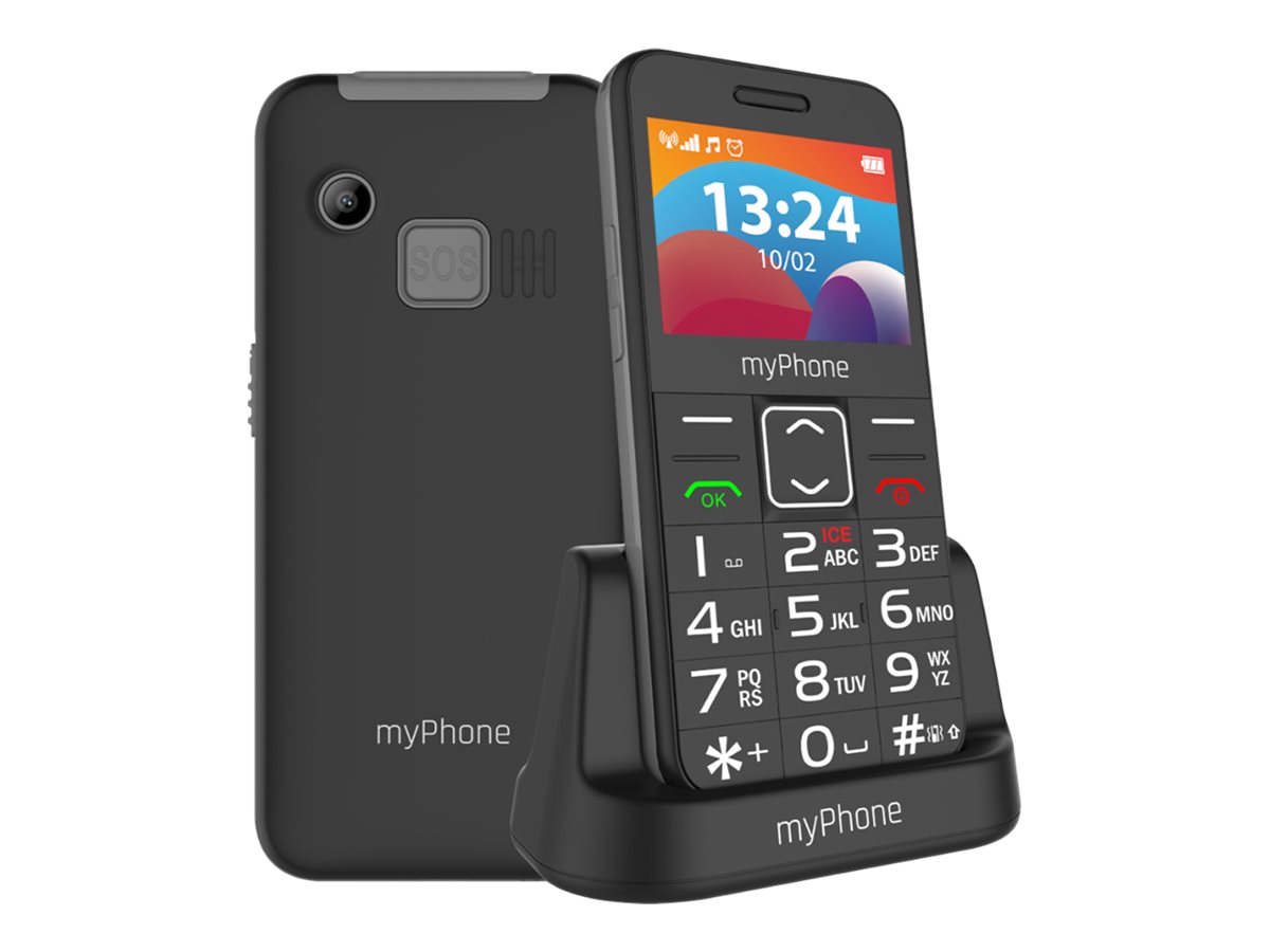 myPhone HALO | 3 LTE | Black | 2.4 " | IPS | 48 MB | 128 MB | Dual SIM | Nano SIM | 3G | Bluetooth | 2.1 | USB version Type-C | Built-in camera | Main camera resolution 0.3 MP | 1400 mAh - Image 2