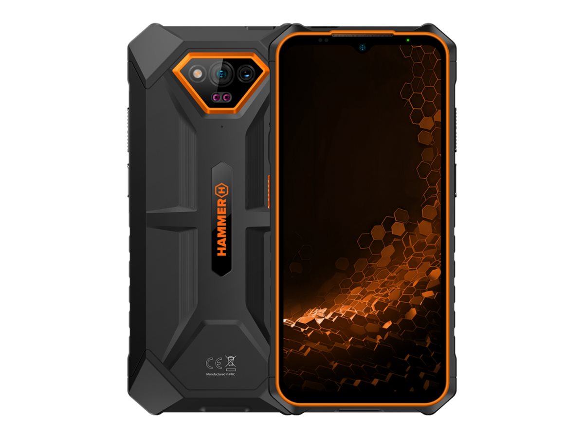 Hammer | Iron | V | Orange | 6.5 " | IPS | 1600 x 720 pixels | Mediatek | Helio G36 | Internal RAM 6 GB | 64 GB | microSD | Dual SIM | Nano SIM | 3G | 4G | Main camera resolution 50 MP | Secondary camera resolution 8 MP | Android | 13 - Image 2