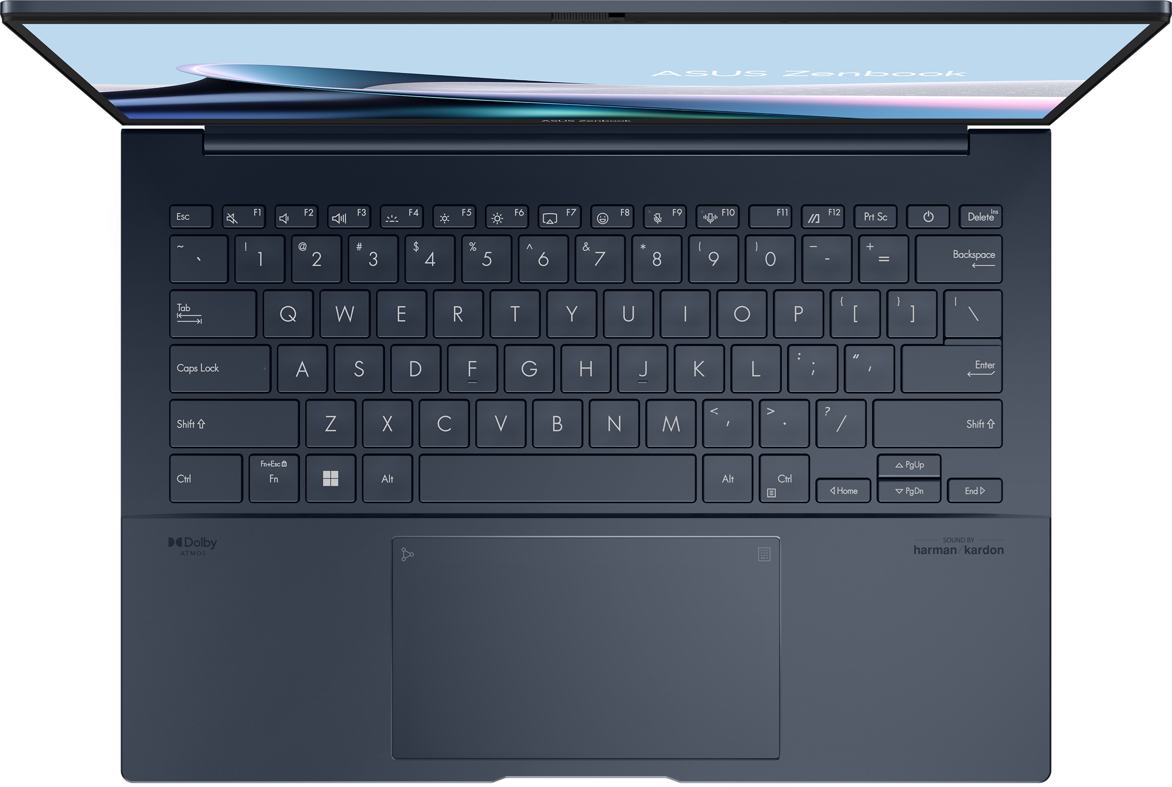 Asus | Zenbook 14 UX3405CA-PZ217W | Ponder Blue | 14 " | OLED | Touchscreen | 3K | 2880 x 1800 pixels | 120 Hz | Glossy | Intel Core Ultra 7 | 255H | 32 GB | LPDDR5X | Solid-state drive capacity 1000 GB | Intel Graphics | Windows 11 Home | 802.11be | Bluetooth version 5.4 | Keyboard language US international | Keyboard backlit | Warranty 24 month(s) | Battery warranty 12 month(s) - Image 2