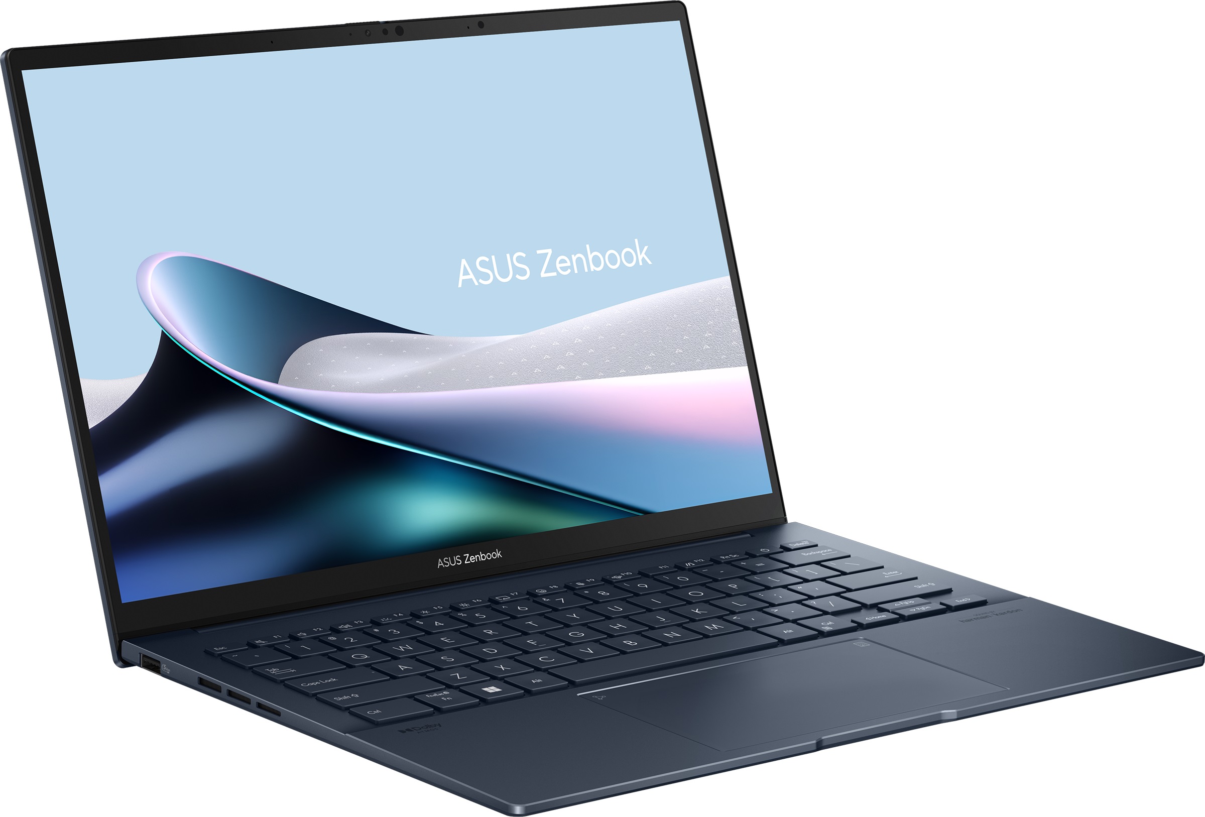 Asus | Zenbook 14 UX3405CA-PZ217W | Ponder Blue | 14 " | OLED | Touchscreen | 3K | 2880 x 1800 pixels | 120 Hz | Glossy | Intel Core Ultra 7 | 255H | 32 GB | LPDDR5X | Solid-state drive capacity 1000 GB | Intel Graphics | Windows 11 Home | 802.11be | Bluetooth version 5.4 | Keyboard language US international | Keyboard backlit | Warranty 24 month(s) | Battery warranty 12 month(s) - Image 3