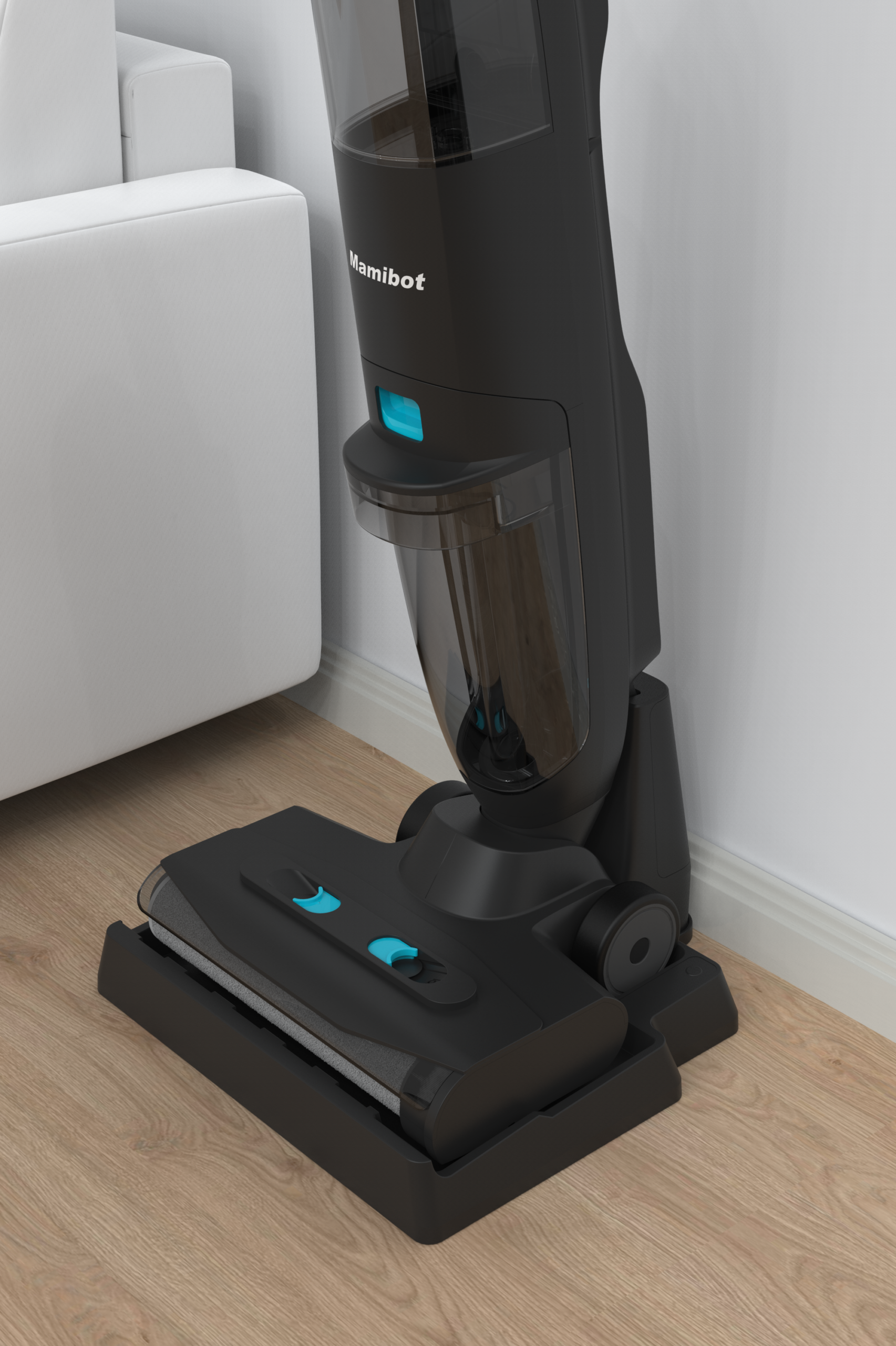 Mamibot | Multi purpose Floor Cleaner | Flomo II Plus | Cordless operating | Washing function | 150 W | 27 V | Operating time (max) 35 min | Black | Warranty 24 month(s) - Image 11