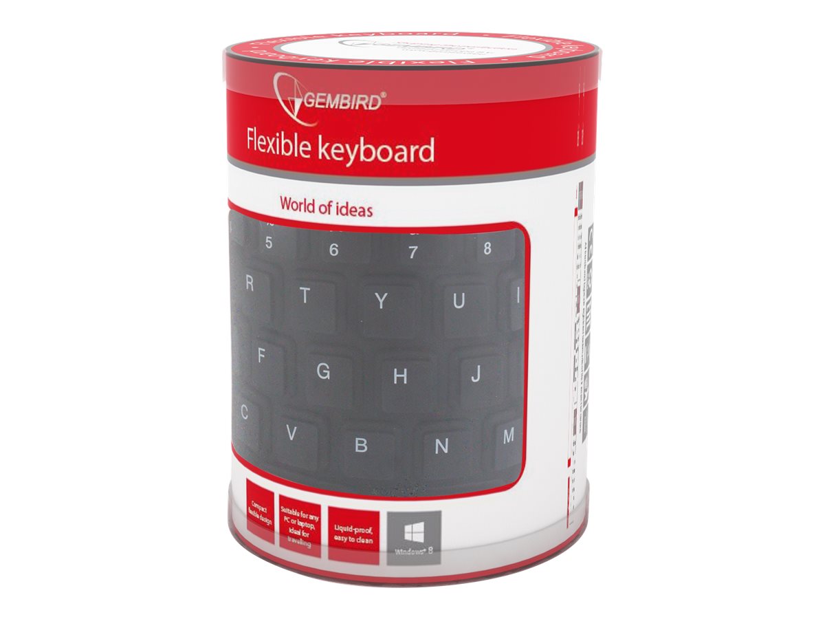 Gembird | Flexible keyboard | Wired | US | USB + PS/2 - Image 9