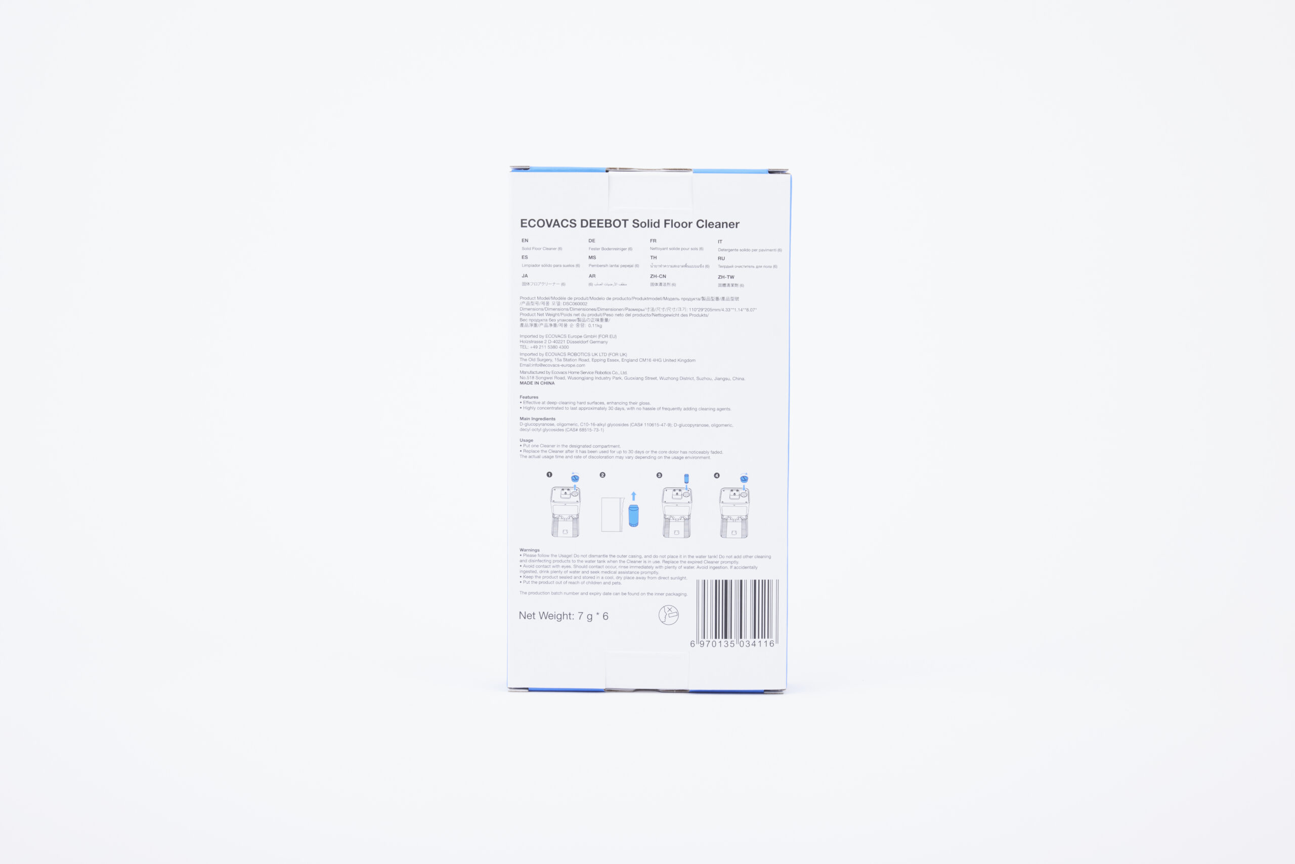 Ecovacs Solid Floor Cleaner for DEEBOT N30 PRO Omni | 6 pc(s) - Image 4