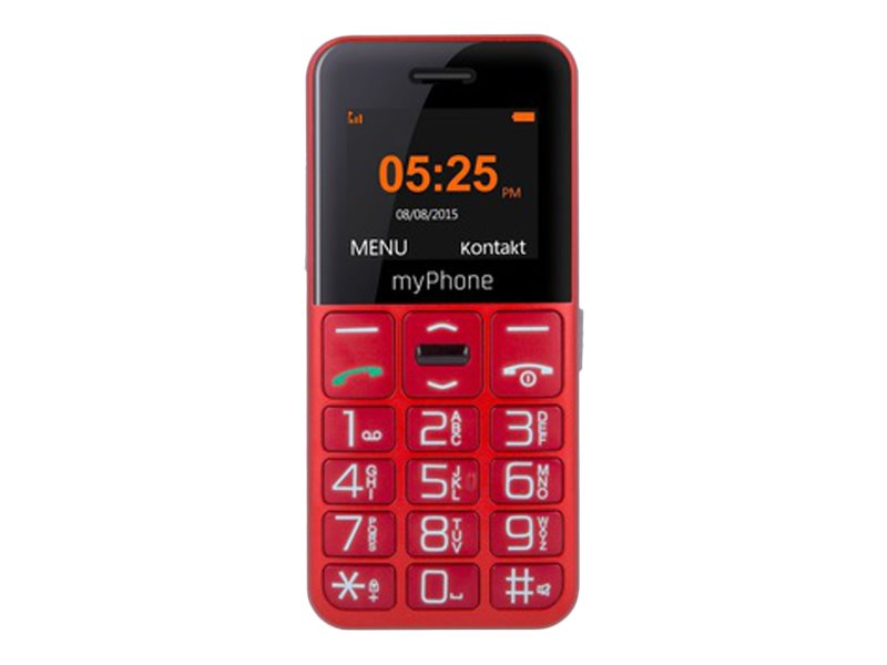 myPhone | Halo Easy | Red | 1.77 " | TFT | 24 MB | 32 MB | Single SIM | Bluetooth | Main camera resolution 0.3 MP | 1000 mAh - Image 2