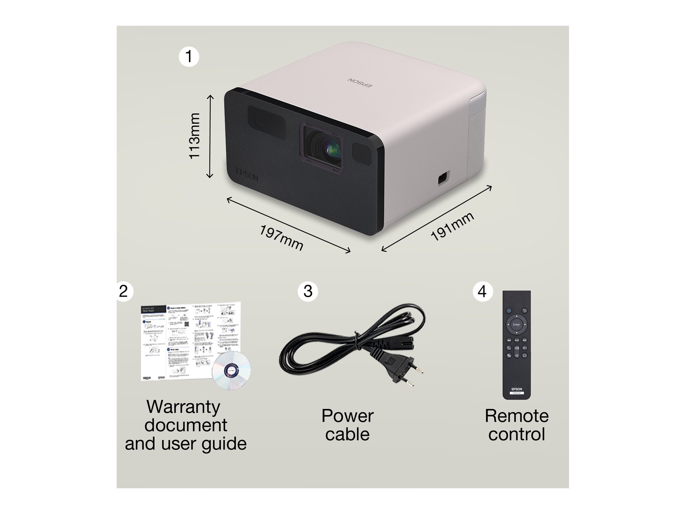 Epson EF-21W | Full HD (1920x1080) | 1000 ANSI lumens | White - Image 4