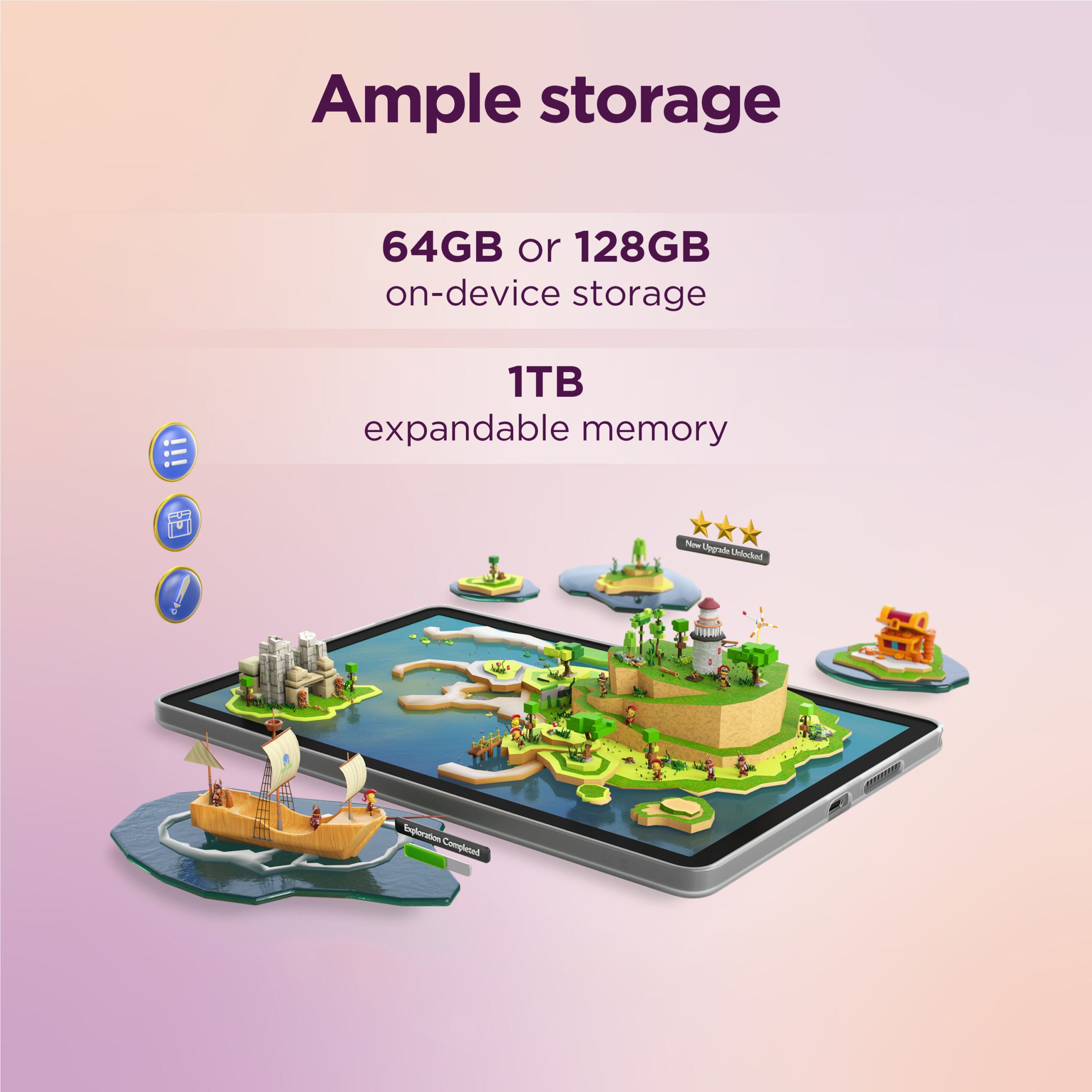 Lenovo Tab 4G LTE (without power adapter) | ZAEJ0122SE | 10.1 " | Luna Grey | TFT | 1920 x 1200 pixels | MediaTek | Helio G85 | 4 GB | Soldered LPDDR4x | 128 GB | 4G | Wi-Fi | Front camera | 5 MP | Rear camera | 8 MP | Bluetooth | 5.3 | Android | 14 (OS upgrades until Android 16 and 4 years security patches) | Warranty 24 month(s) | Folio Case, USB-A to USB-C cable, Manual - Image 29