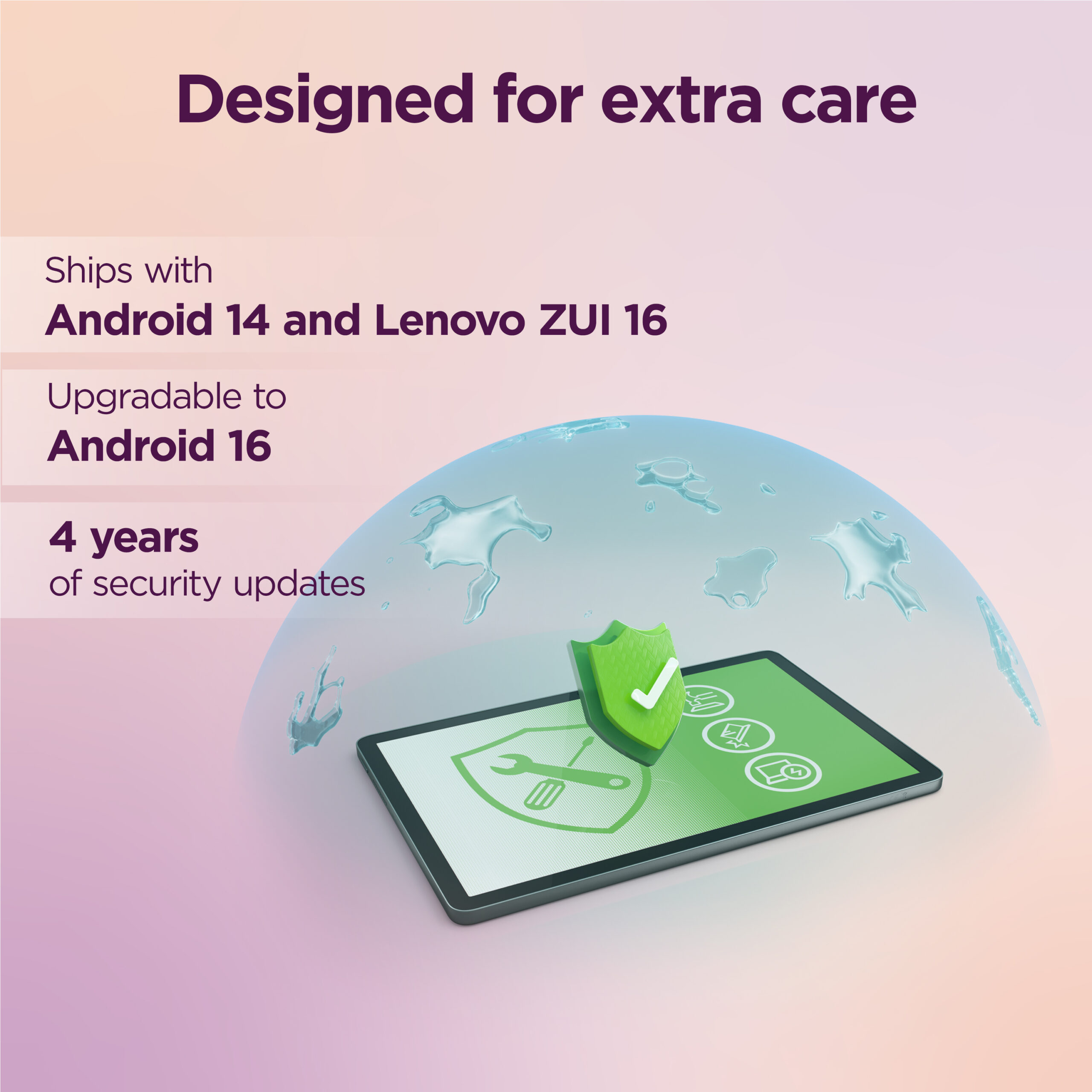 Lenovo Tab 4G LTE (without power adapter) | ZAEJ0122SE | 10.1 " | Luna Grey | TFT | 1920 x 1200 pixels | MediaTek | Helio G85 | 4 GB | Soldered LPDDR4x | 128 GB | 4G | Wi-Fi | Front camera | 5 MP | Rear camera | 8 MP | Bluetooth | 5.3 | Android | 14 (OS upgrades until Android 16 and 4 years security patches) | Warranty 24 month(s) | Folio Case, USB-A to USB-C cable, Manual - Image 31