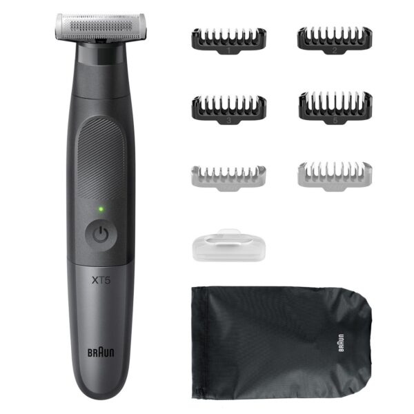 Braun | Face and Body Hair trimmer | XT5200 Series X | Cordless | Wet & Dry | Black/Silver