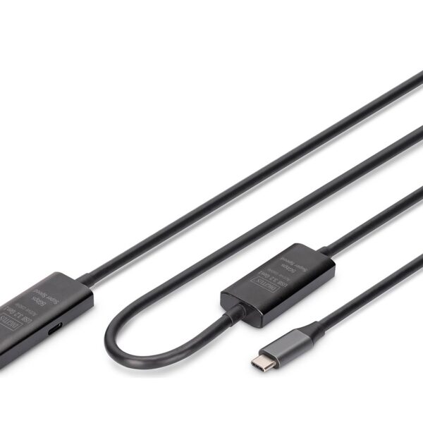 Digitus | Active USB 3.2 Gen1 5G extension cable | DA-73111 | USB-C to USB-A