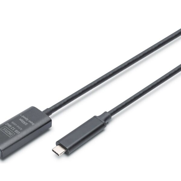 Digitus | Active USB 3.2 Gen2 10G extension cable | DA-73113 | USB-C to USB-A