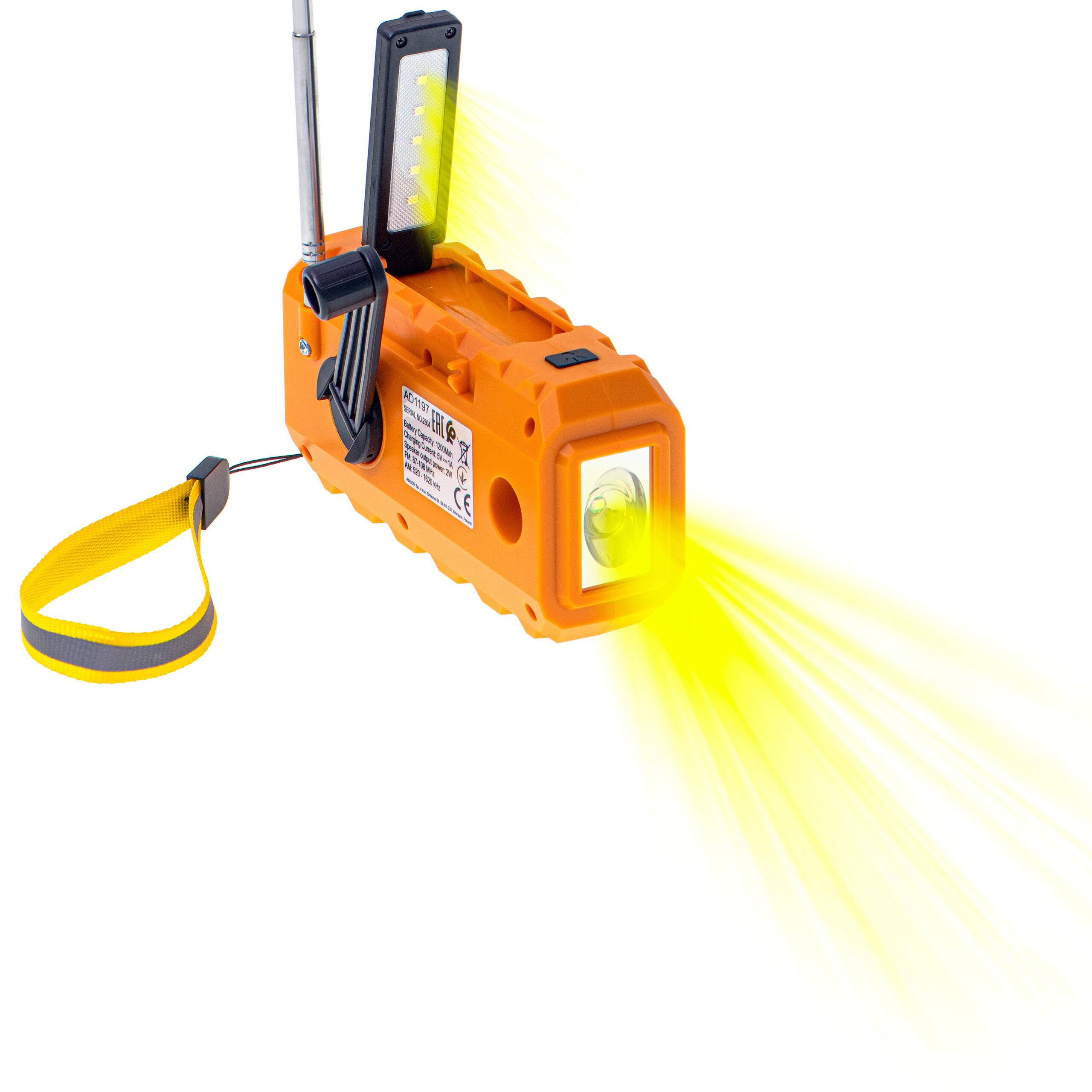 Adler | Portable radio with flashlight | AD 1197 | Alarm function - Image 5