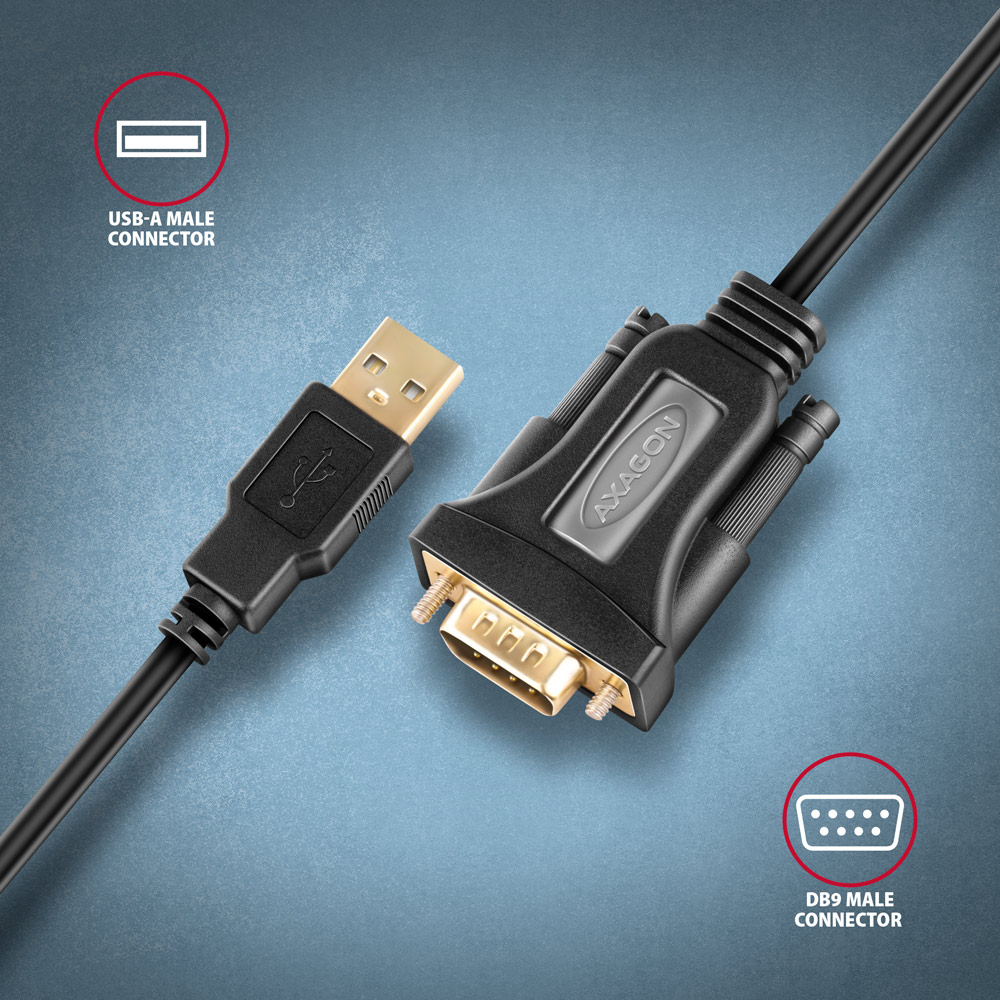 AXAGON USB - Serial Advanced Active Adapter | ADS-1PQN - Image 3