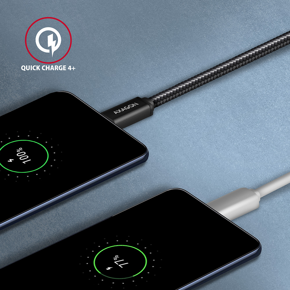 AXAGON | Data and charging cable | BUCM3-AM20AB | USB Type-C to USB Type-A - Image 5