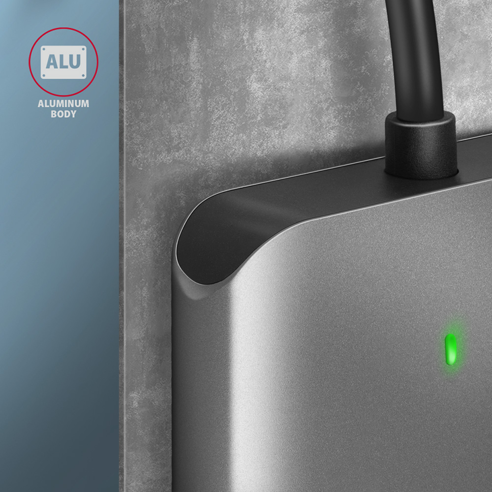 AXAGON Aluminum high-speed USB-A 3.2 Gen 1 memory card reader, 3 slots | CRE-S3 - Image 6