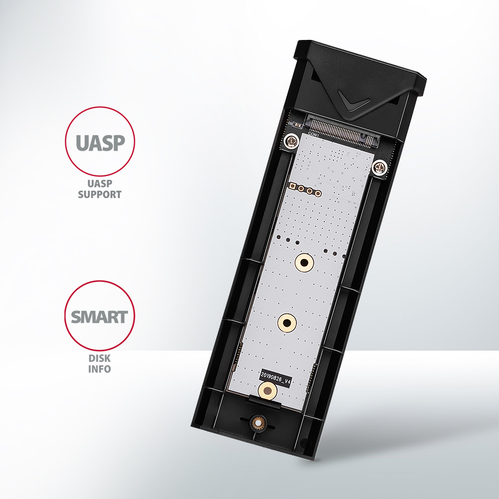 AXAGON External USB-C 10Gbps metal box for M.2 NVMe SSD disks | EEM2-UB2 - Image 9