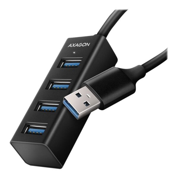AXAGON Miniature metal four-port USB 3.2 Gen 1 hub | HUE-M1A