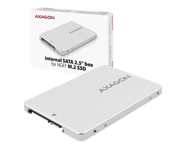 AXAGON Internal 2.5" box with SATA interface for M.2 SATA SSD | RSS-M2SD