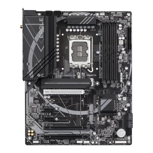 Gigabyte Z790 EAGLE AX | Processor family Intel | Processor socket LGA1700 | DDR5 DIMM | Supported hard disk drive interfaces SATA, M.2 | Number of SATA connectors 4