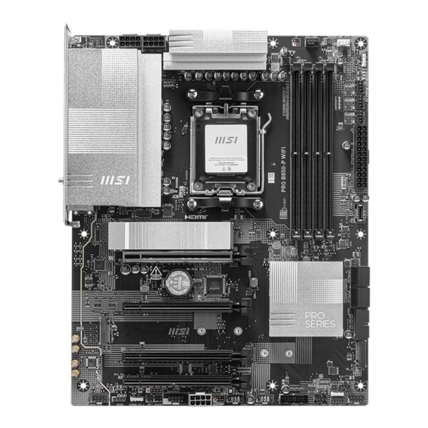 MSI PRO B850-P WIFI | Processor family AMD | Processor socket AM5 | DDR5 | Supported hard disk drive interfaces SATA, M.2 | Number of SATA connectors 4