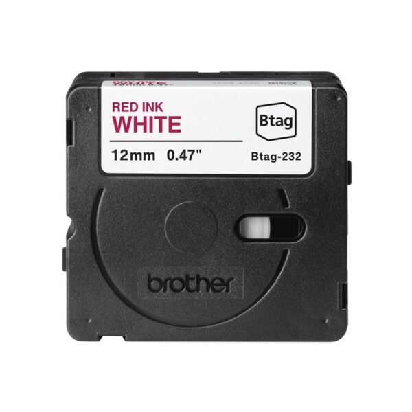 Brother BTAG-232 | Red on White | Btag
