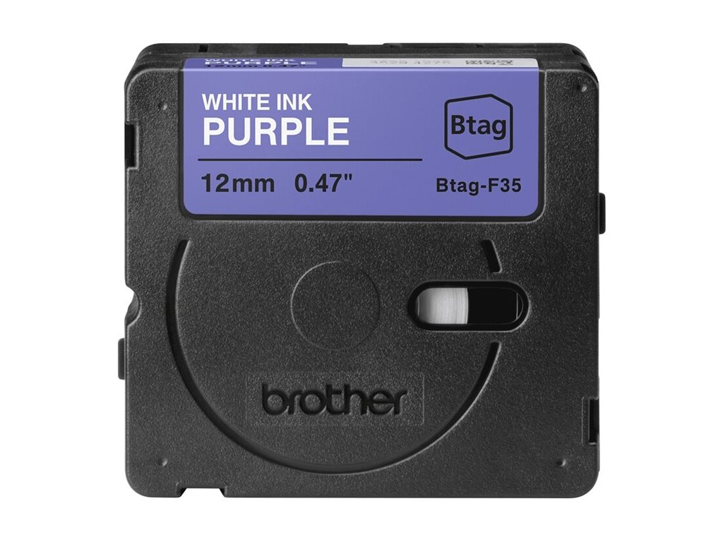 Brother BTAG-F35 | White on Purple | Btag - Image 4