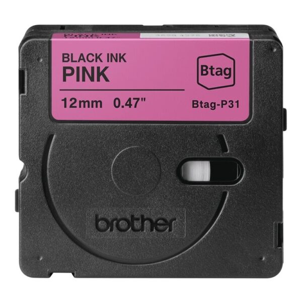 Brother BTAG-P31 | Black on Pink | Btag