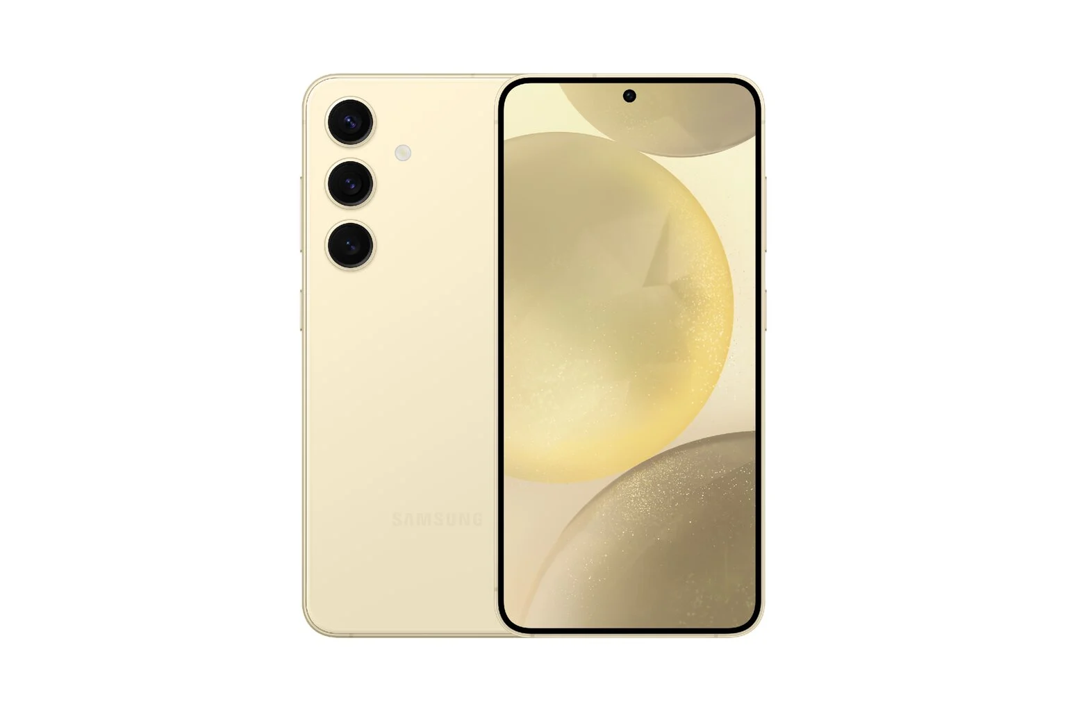 Samsung | Galaxy | S24 S921 | Amber Yellow | 6.2 " | Dynamic LTPO AMOLED | 1080 x 2340 pixels | Qualcomm SM8650-AC | Snapdragon 8 Gen 3 (4 nm) | Internal RAM 8 GB | 128 GB | Dual SIM | 4G | 5G | Main camera resolution 50+10+12 MP | Secondary camera resolution 12 MP | Android | 14 | 4000 mAh