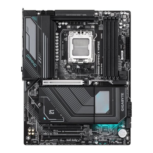 Gigabyte B850 GAMING X WIFI6E | Processor family AMD | Processor socket AM5 | DDR5 | Supported hard disk drive interfaces SATA, M.2 | Number of SATA connectors 4