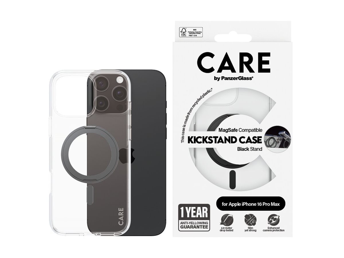 CARE Back cover | Apple | iPhone 16 Pro Max | Recycled plastic | Transparent - Image 2