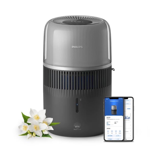 Philips | Air Humidifier | HU5710/03 5000 series | 14.1 W | Water tank capacity 4.5 L | Suitable for rooms up to 56 m² | NanoCloud technology | Humidification capacity 400 ml/hr