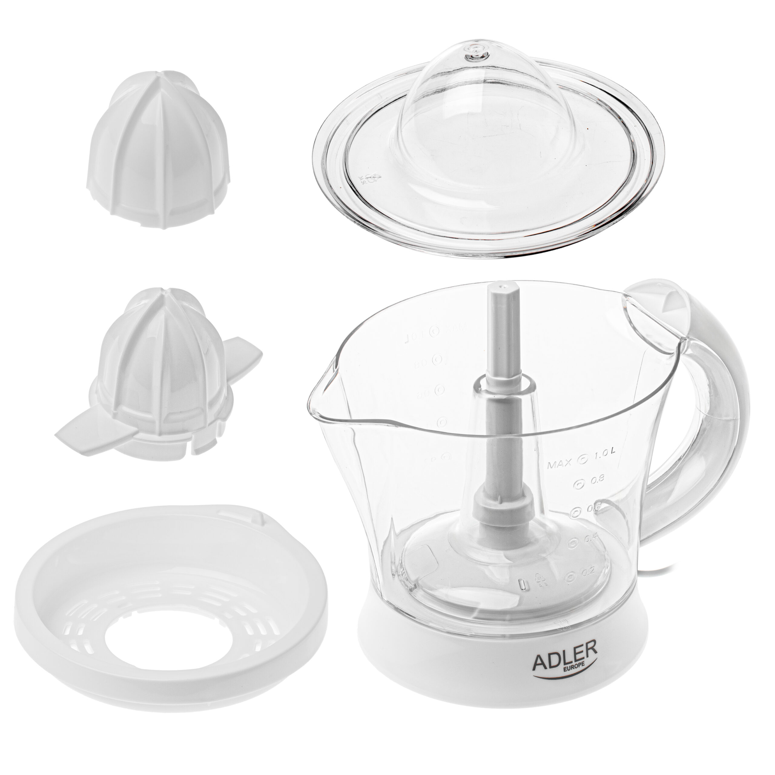 Adler Citrus Juicer | AD 4014 | Type Citrus juicer | White | 40 W | Number of speeds 1 - Image 6