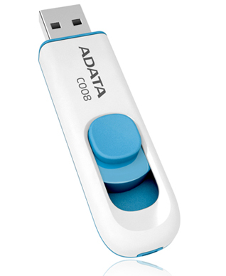 ADATA | C008 | 32 GB | USB Type-A | White/Blue