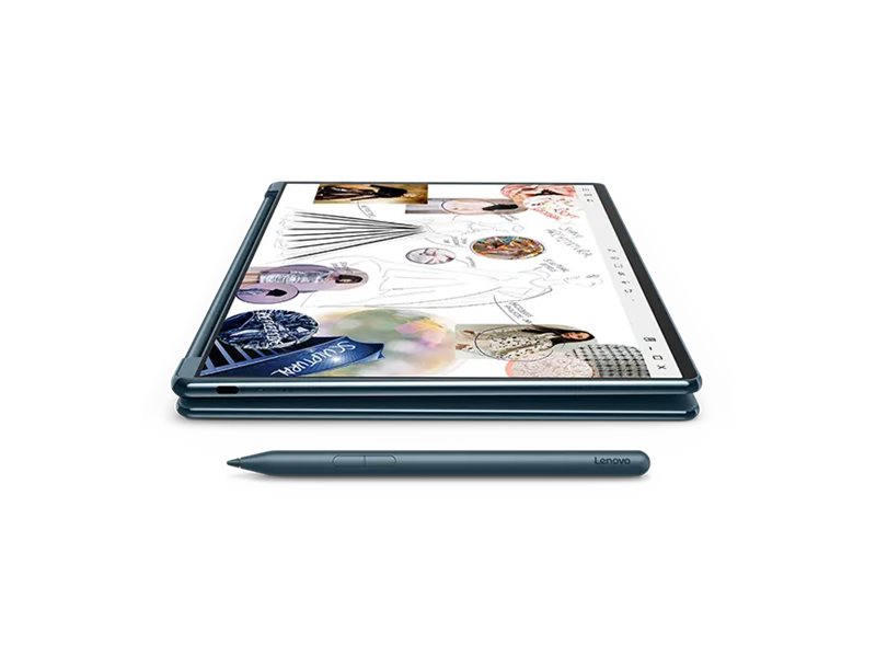 Lenovo Yoga Book 9 14IAH10 | Tidal Teal | 2x14 " | OLED | Touchscreen | 2.8K WQXGA+ | 2880 x 1800 pixels | Glossy | Intel Core Ultra 7 | 255H | 32 GB | Soldered LPDDR5x | Solid-state drive capacity 1000 GB | Intel Arc Graphics | Windows 11 Pro | 802.11be | Bluetooth version 5.4 | Keyboard language Nordic | Keyboard backlit | Warranty 24 month(s) | Battery warranty 12 month(s) - Image 7