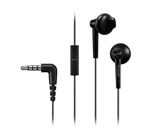 Panasonic | Headphones | RP-TCM55E-K | Wired | In-ear | Microphone | Black