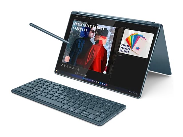 Lenovo Yoga Book 9 14IAH10 | Tidal Teal | 2x14 " | OLED | Touchscreen | 2.8K WQXGA+ | 2880 x 1800 pixels | Intel Core Ultra 7 | 255H | 32 GB | Soldered LPDDR5x | Solid-state drive capacity 1000 GB | Intel Arc 140T GPU | Windows 11 Pro | 802.11be | Bluetooth version 5.4 | Keyboard language English | Keyboard backlit | Warranty 24 month(s) | Battery warranty 12 month(s) - Image 7