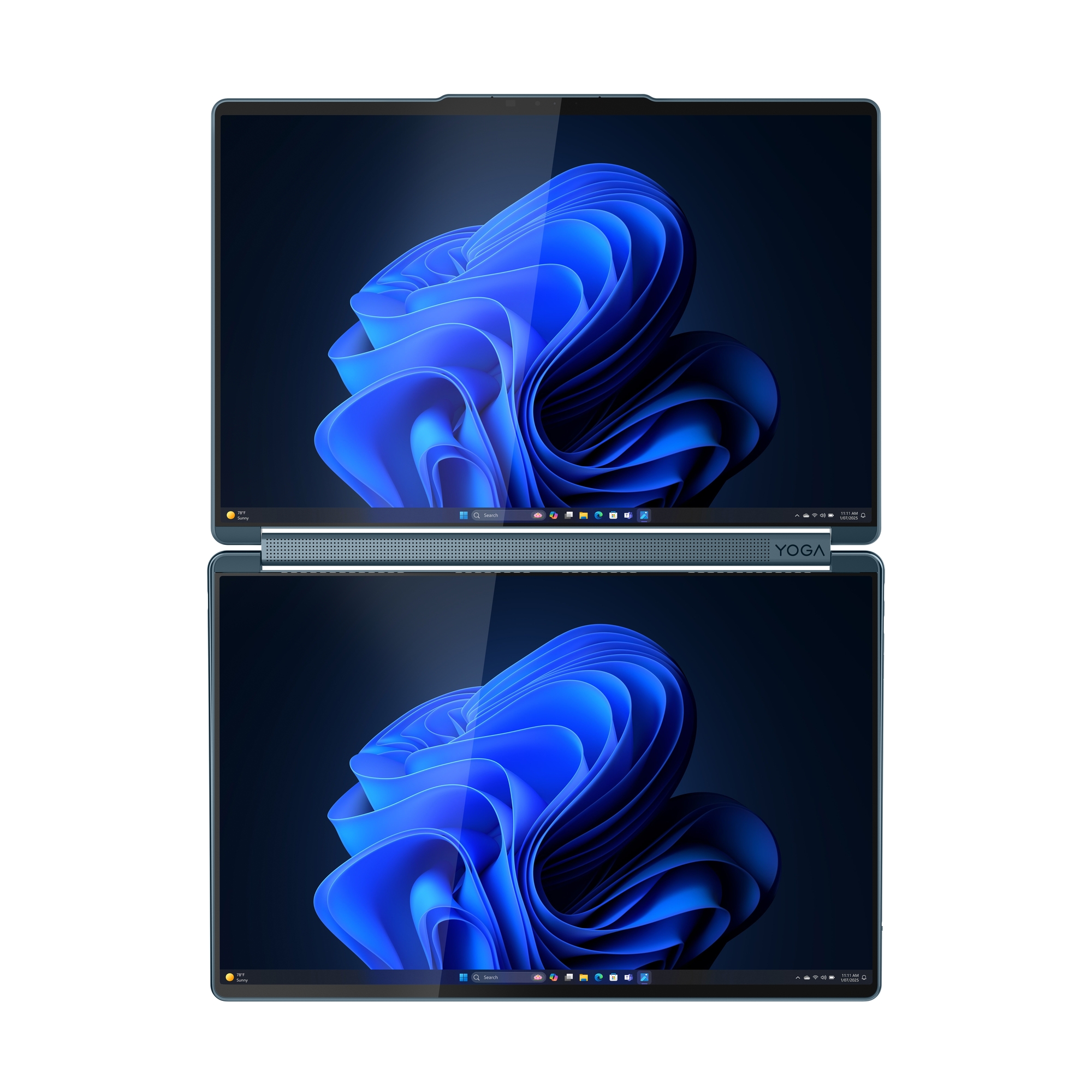Lenovo Yoga Book 9 14IAH10 | Tidal Teal | 2x14 " | OLED | Touchscreen | 2.8K WQXGA+ | 2880 x 1800 pixels | Intel Core Ultra 7 | 255H | 32 GB | Soldered LPDDR5x | Solid-state drive capacity 1000 GB | Intel Arc 140T GPU | Windows 11 Pro | 802.11be | Bluetooth version 5.4 | Keyboard language English | Keyboard backlit | Warranty 24 month(s) | Battery warranty 12 month(s) - Image 43