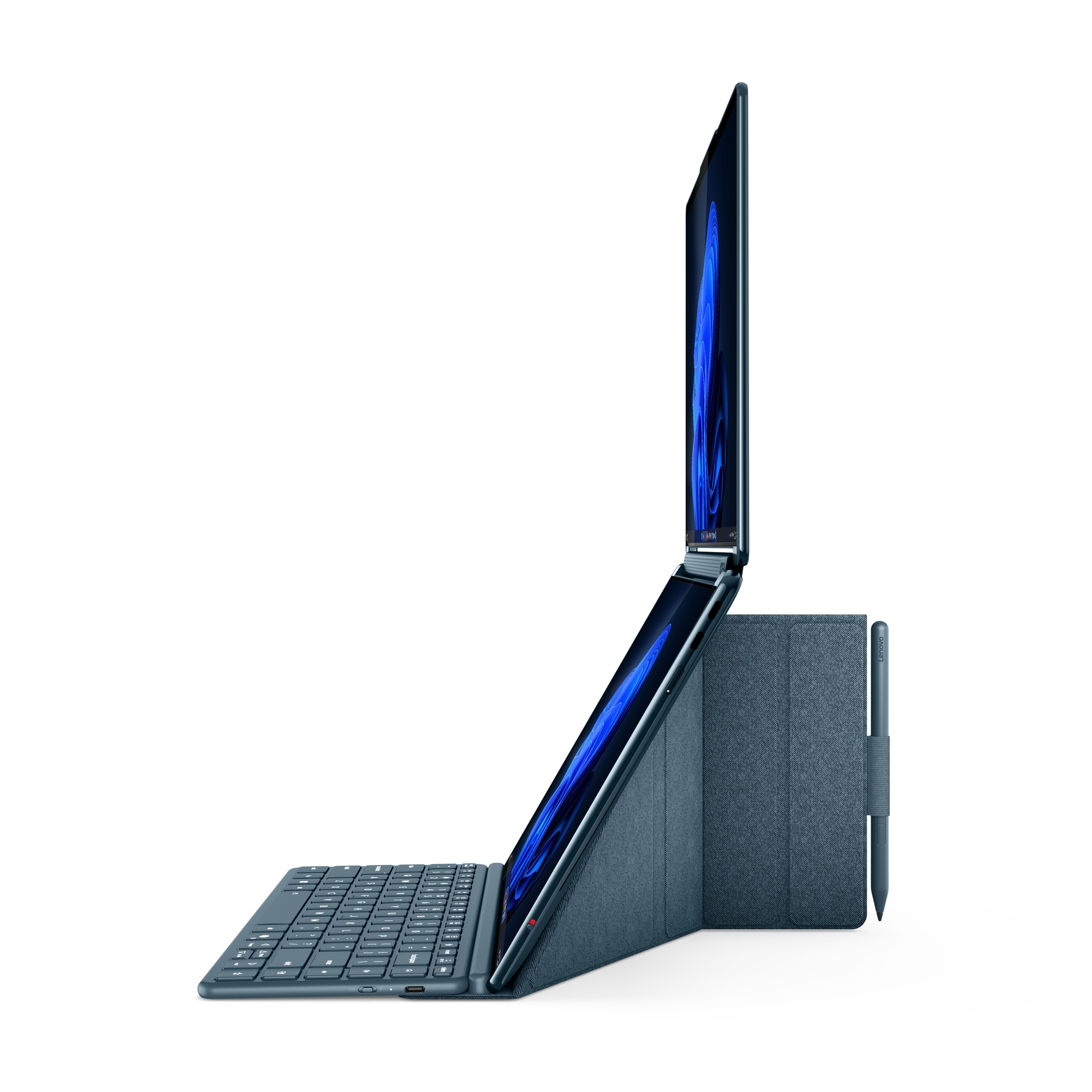 Lenovo Yoga Book 9 14IAH10 | Tidal Teal | 2x14 " | OLED | Touchscreen | 2.8K WQXGA+ | 2880 x 1800 pixels | Intel Core Ultra 7 | 255H | 32 GB | Soldered LPDDR5x | Solid-state drive capacity 1000 GB | Intel Arc 140T GPU | Windows 11 Pro | 802.11be | Bluetooth version 5.4 | Keyboard language English | Keyboard backlit | Warranty 24 month(s) | Battery warranty 12 month(s) - Image 54