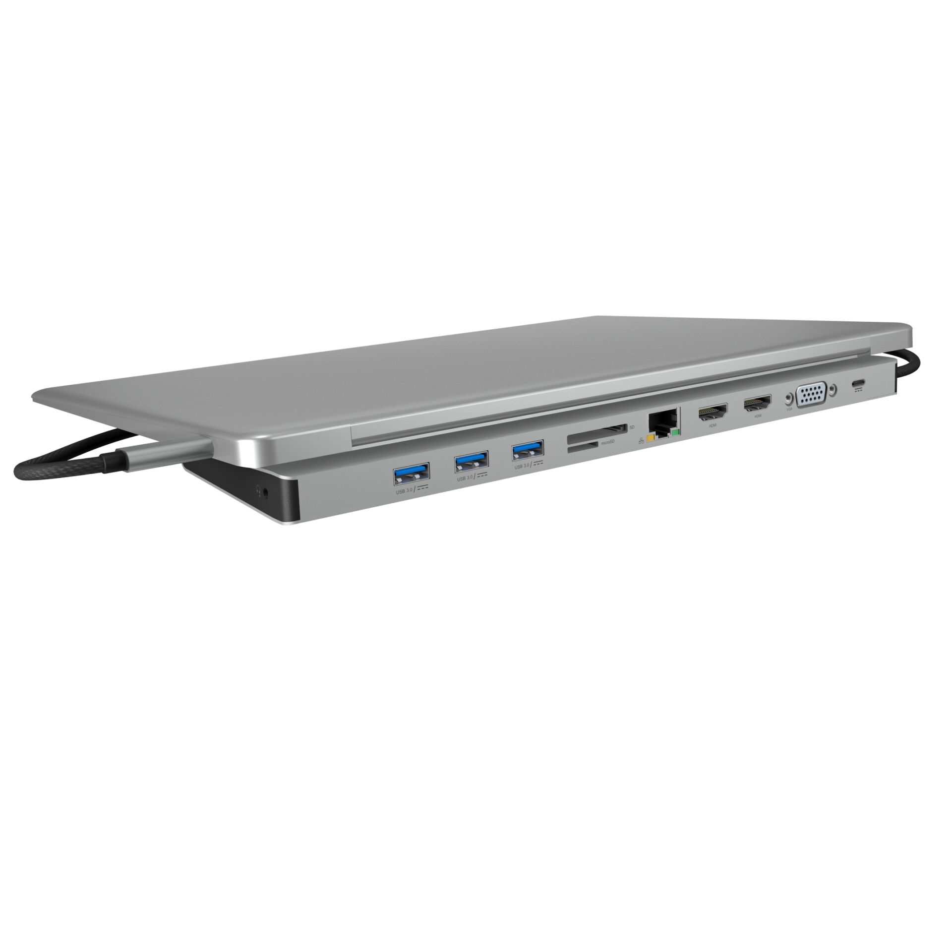 Raidsonic Docking Station | IB-DK2106a-CPD | Ethernet LAN (RJ-45) ports 1 | VGA (D-Sub) ports quantity 1 | HDMI ports quantity 2 - Image 6