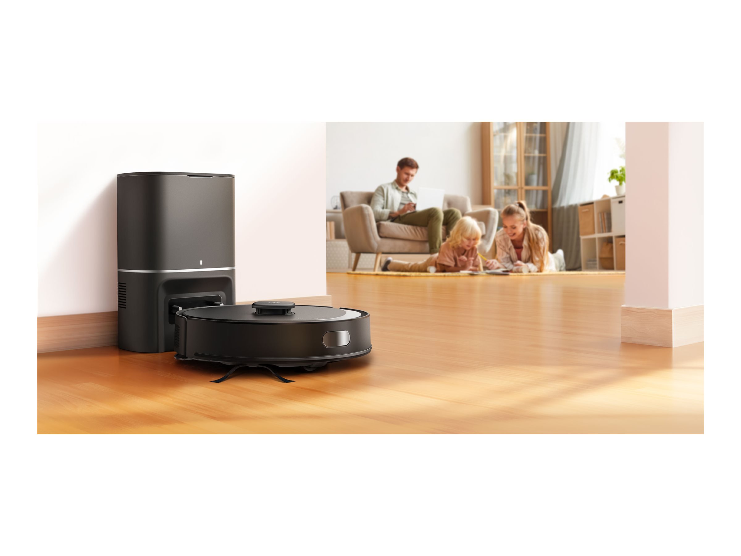 TP-LINK Hyper Suction Robot Vacuum and Mop | Tapo RV30 Max Plus | Wet&Dry | 2600 mAh | Dust capacity 3 L | 5300 Pa | Black - Image 7