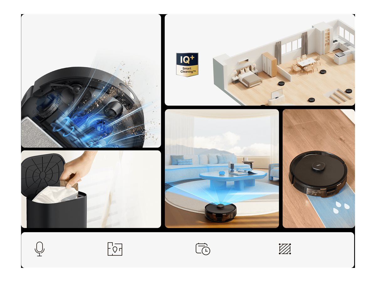 TP-LINK Hyper Suction Robot Vacuum and Mop | Tapo RV30 Max Plus | Wet&Dry | 2600 mAh | Dust capacity 3 L | 5300 Pa | Black - Image 12