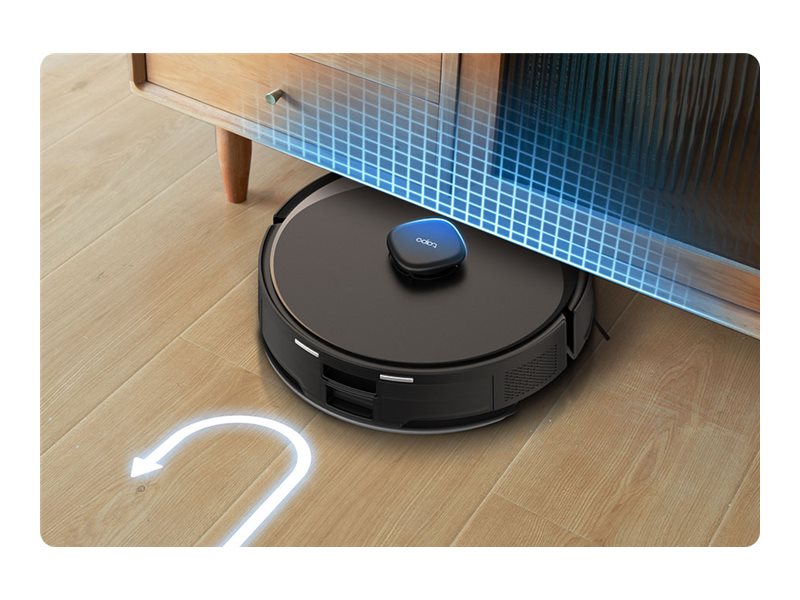 TP-LINK Hyper Suction Robot Vacuum and Mop | Tapo RV30 Max Plus | Wet&Dry | 2600 mAh | Dust capacity 3 L | 5300 Pa | Black - Image 15