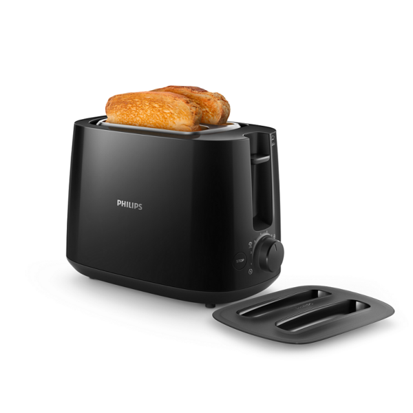 Philips | Daily collection toaster | HD2582/90 | Power 830 W | Number of slots 2 | Housing material Plastic | Black