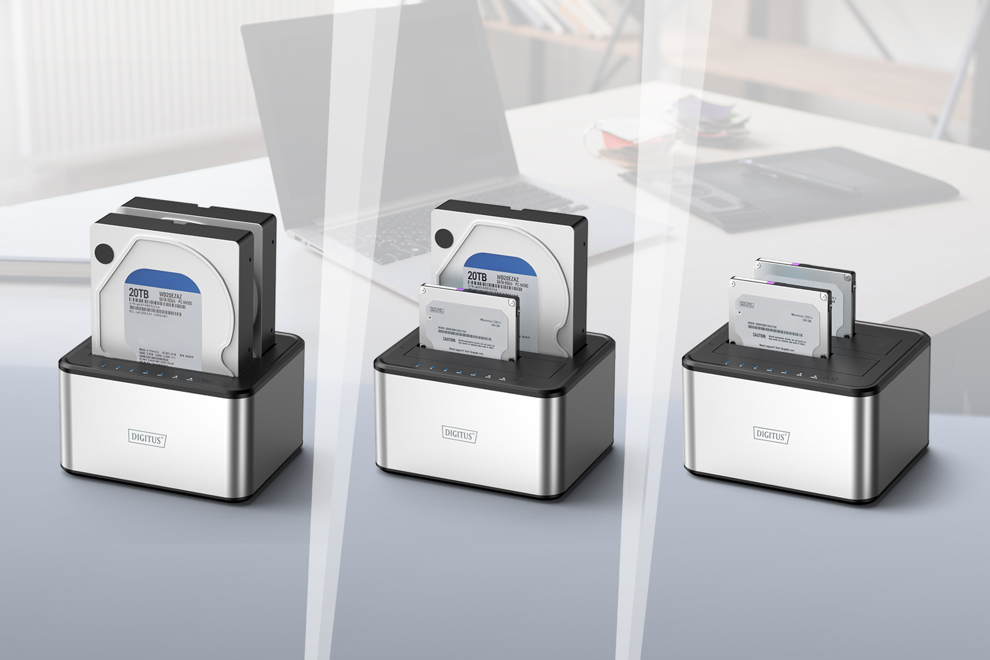 Digitus USB 3.0 dual SATA HDD Docking Station 2.5"/3.5" - Image 5