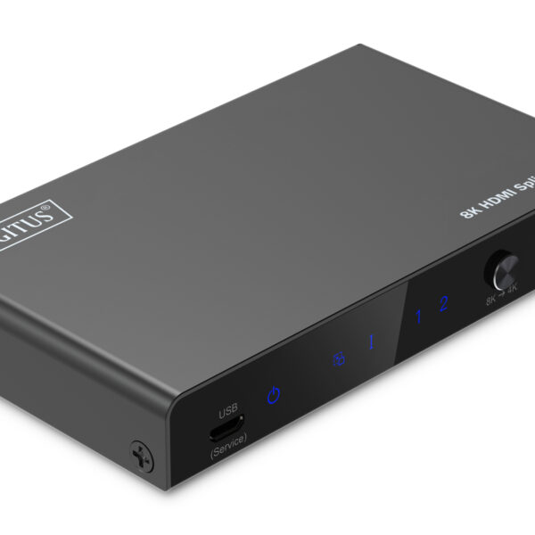 Digitus 8K HDMI Splitter, 1x2 | DS-55339 | Black