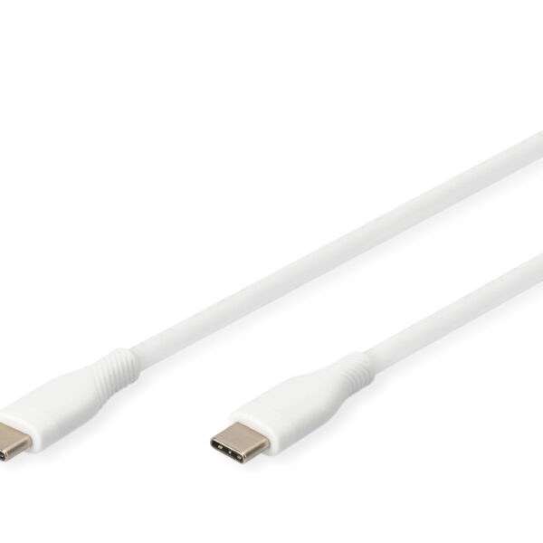 Digitus Silicone Connection Cable | AK-300341-010-W | USB-C to USB-C