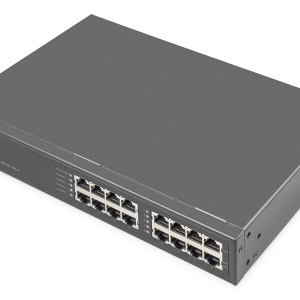 8-Port Gigabit Ethernet PoE Injector, 802.3bt, 250 W | DN-95118