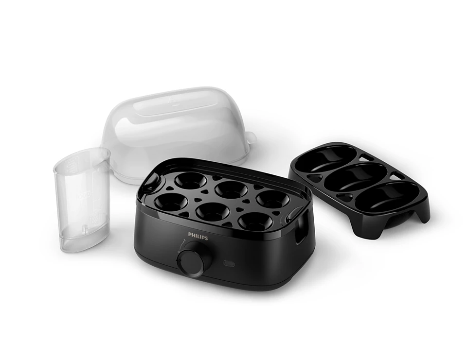 Philips | Egg Cooker | HD9137/90 | Deep black | 400 W - Image 6