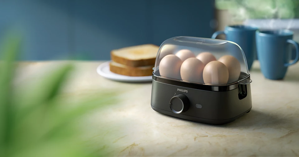 Philips | Egg Cooker | HD9137/90 | Deep black | 400 W - Image 7