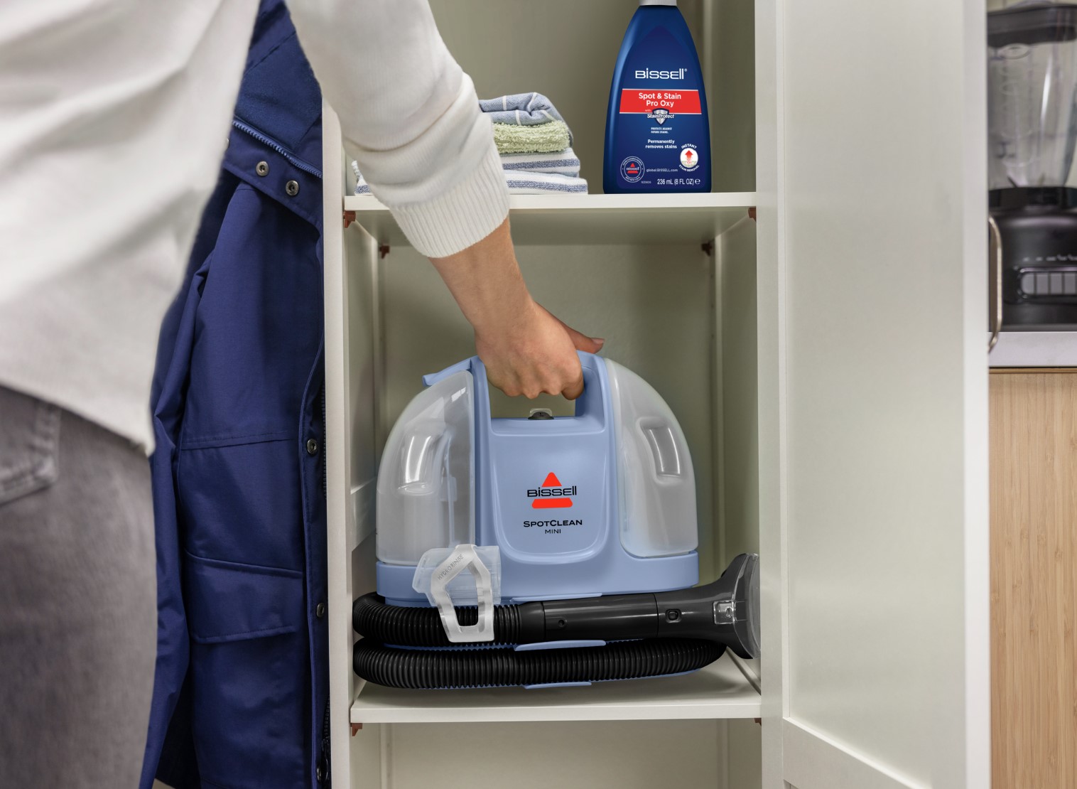 Bissell | SpotClean Mini Select Carpet and Upholstery Washer | 4103N | Corded operating | Washing function | 330 W | Lake Blue - Image 12